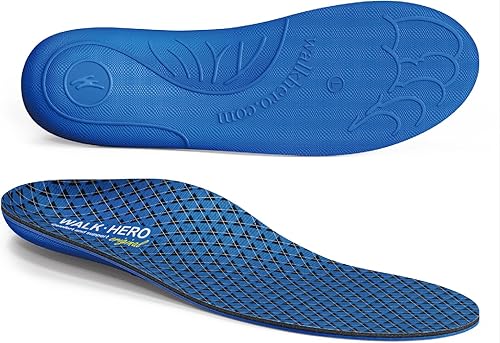 Walkhero - Plantillas para zapatos con soporte de arco, plantillas para fascitis plantar, comodidad diaria y apoyo para botas de trabajo y zapatos