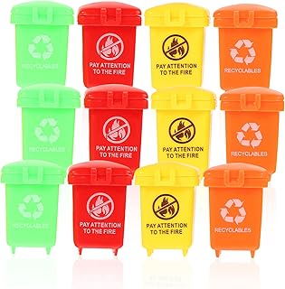 20pcs Mini Trash Can Boys Gifts Children Gifts Toys for Boys Garbage Truck Toys Tiny Trash Can Toys Simulation Garbage Can Miniature Garbage Can Kids Trash Can Toys Plastic
