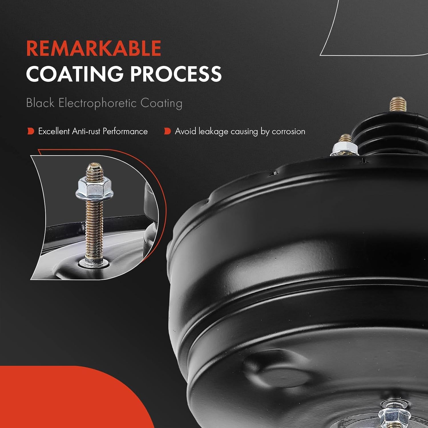 A-Premium Vacuum Power Brake Booster Compatible with Kia Sorento 2007 2008 2009, 3.3L 3.8L, Without Master Cylinder