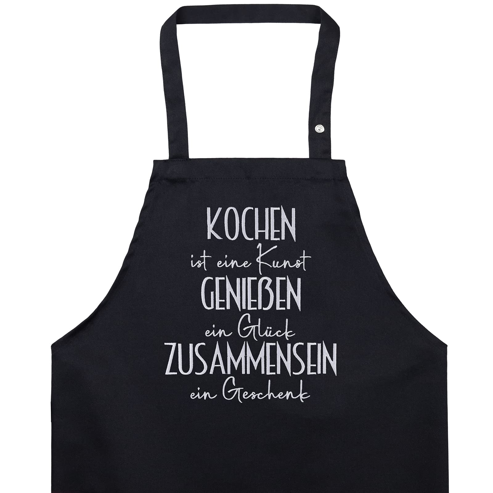 EXPRESS-STICKEREI Schürze kochen Mama/Oma - bestickte Kochschürze verstellbar mit Tasche mit tollem Design Backschürze für Frauen Schürze Damen Küchen-Schürze Muttertag Geschenk Mutter/Ehefrau