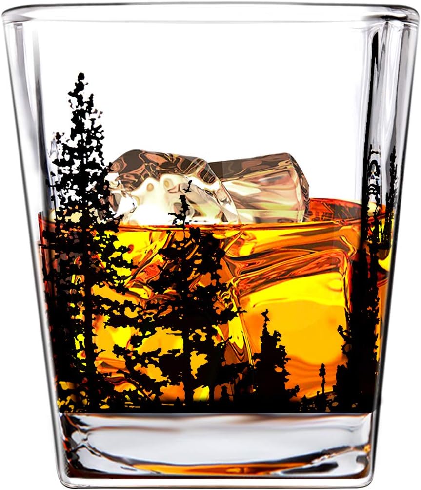 Yeegfeyuu Boravis 10oz Crystal Heavy Base Rock Tumblers for Drinking Scotch, Bourbon, Cognac, 2 Count (Pack of 1)