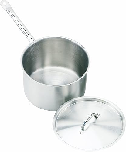 Crestware 312-QuartCazo de acero inoxidable