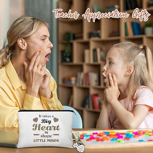 Miniatura 2 de 16 piezas de regalos de agradecimiento para profesores, regalos ideales para mujeres, vasos de 12 onzas, bolsas de maquillaje, divertidos llavero,