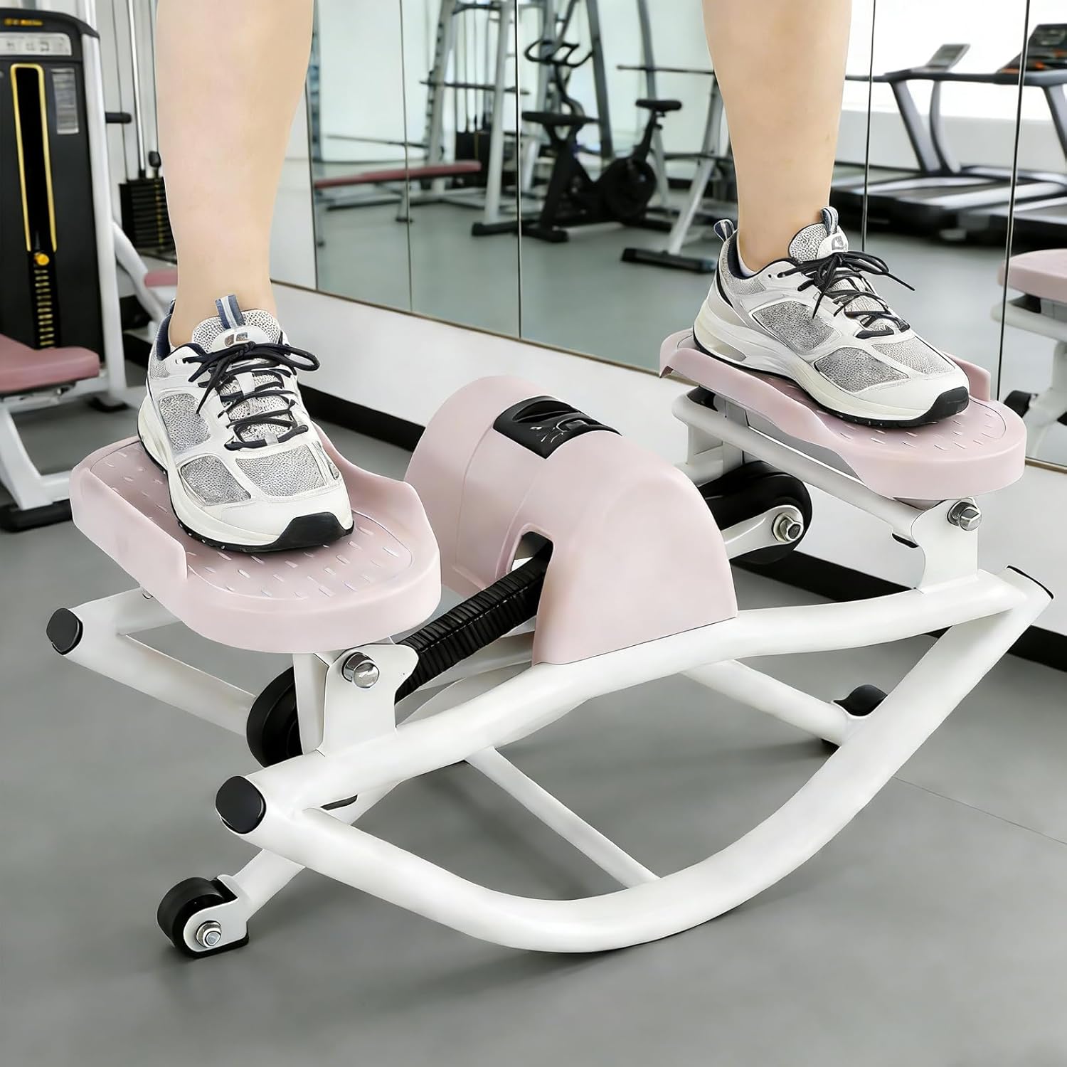 Rock Stepper Side to Side - Compact Portable Exercise Step Machine for Home, Gym, Dorm, Office - Lateral Rocking Workout Equipment for Legs, Glutes, Abs, Core Training