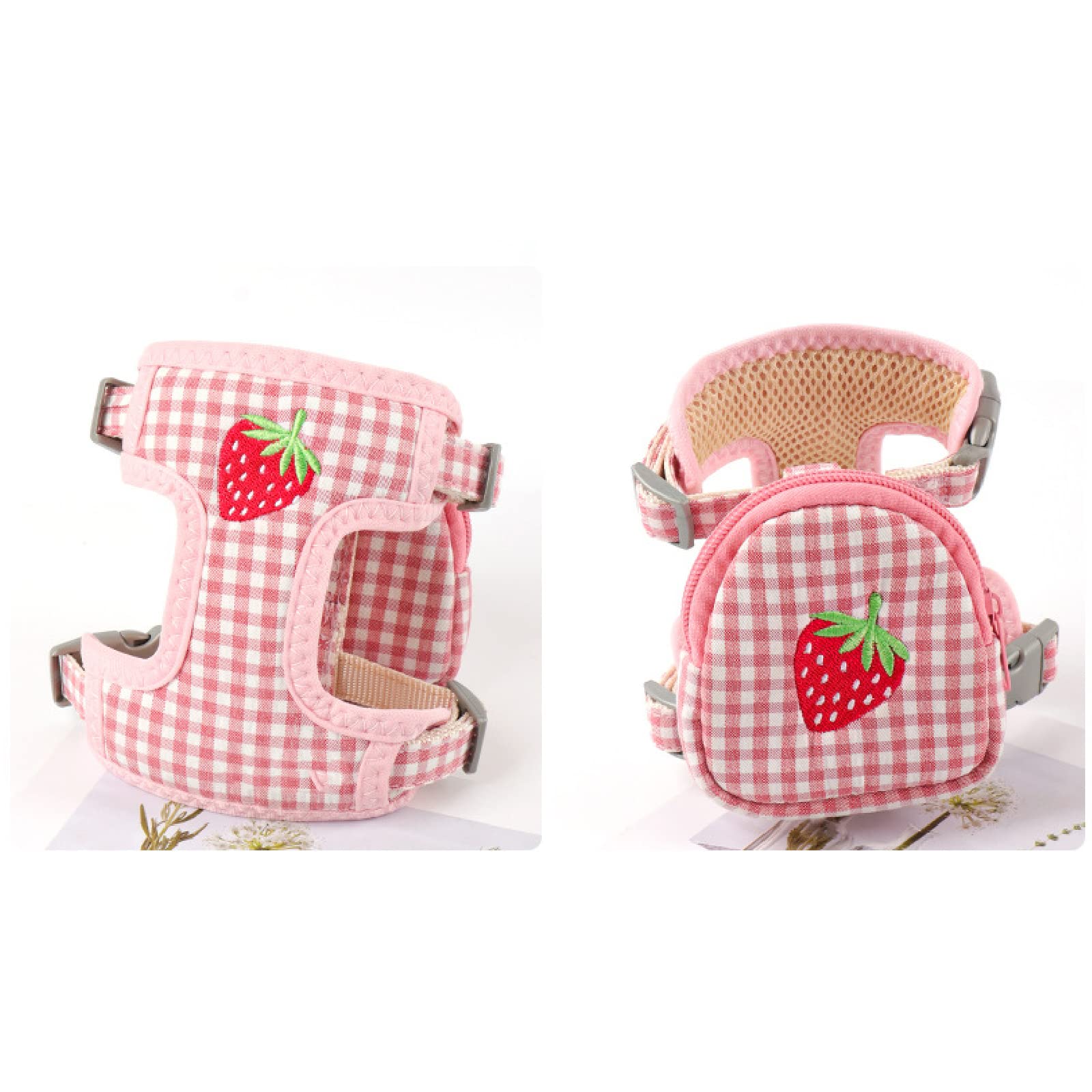 Laisse de Harnais pour Chat avec Sac à Dos, Harnais de Gilet de Chat Anti-évasion pour Chat en Plein air, Marche, Voyage Little Surprise