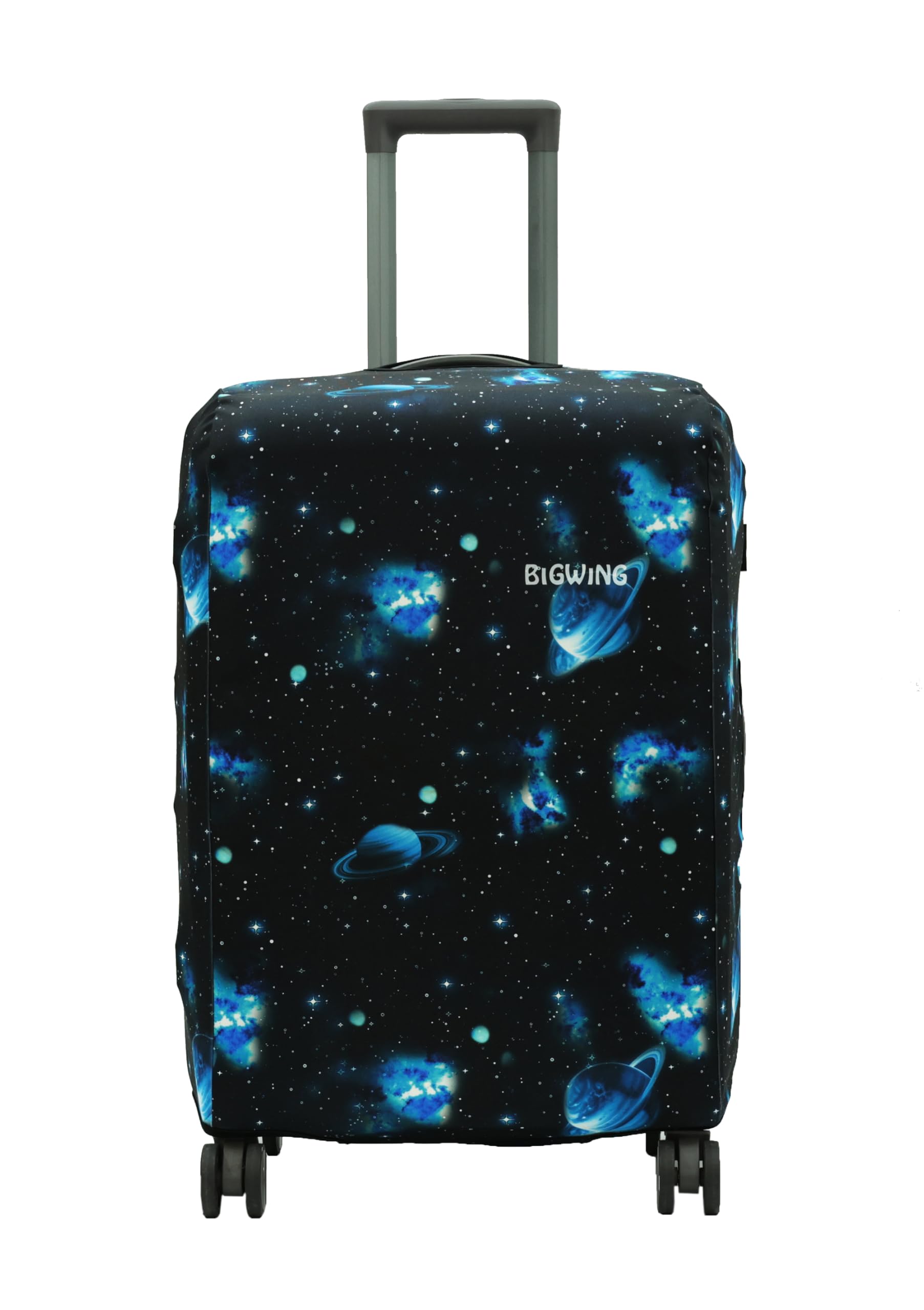 bigwing Protective Luggage Cover in Polyester Fabric with Galaxy Print for | Medium Size 24' inch 65 cm | Hard Luggage (Fiber) Trolley Bag Cover-picture-16