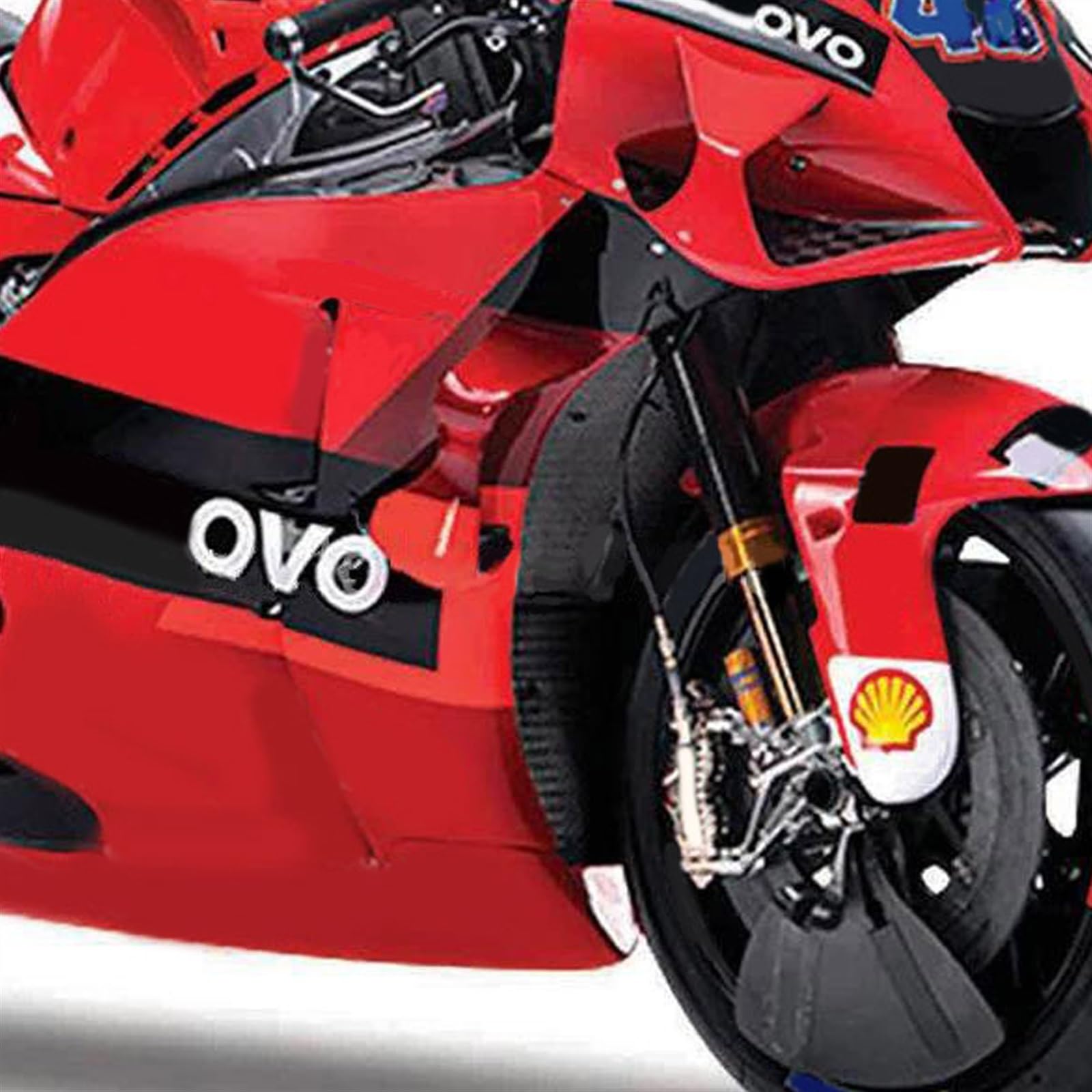 Modello 1:18 Per Ducati Per Lenovo #43 Team GP Racing 2021 Modello Di Moto Die Cast Veicoli Giocattoli Da Collezione
