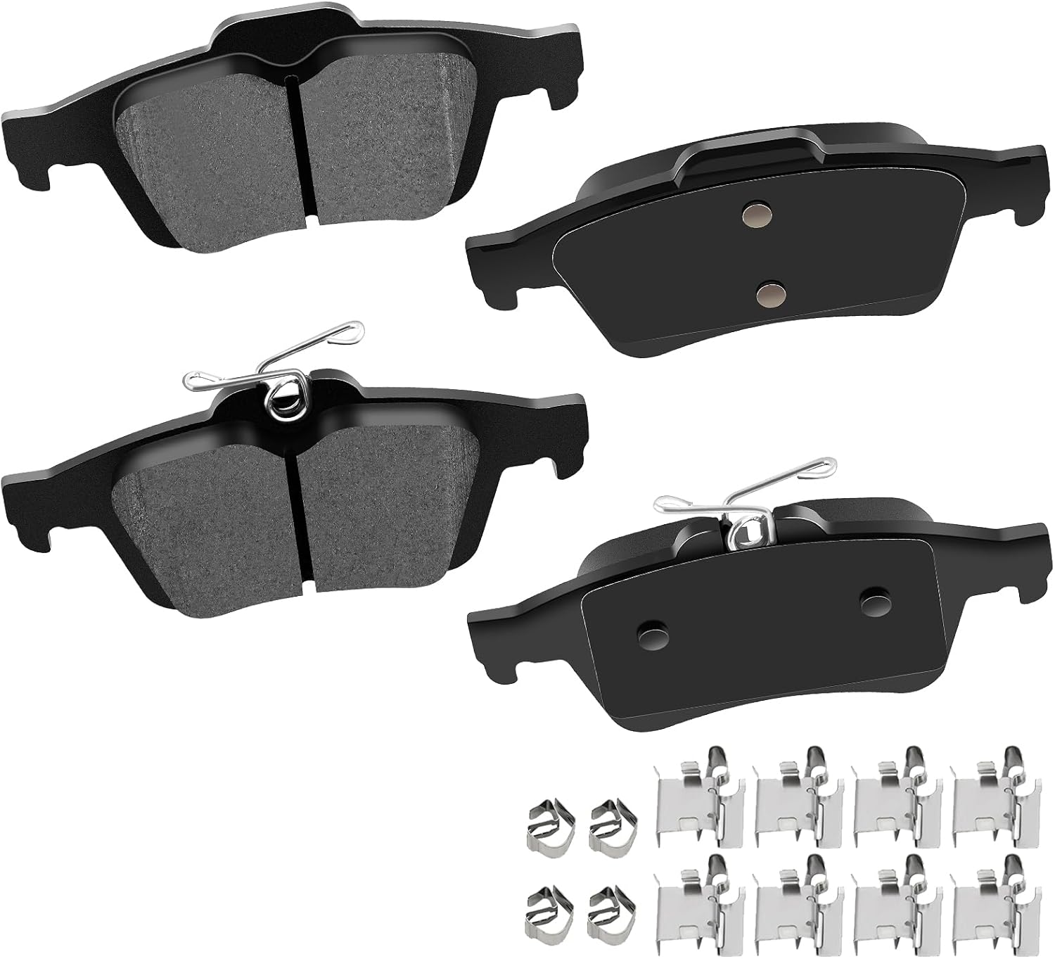 cciyu D1095 Ceramic Rear Brake Pad Set Fit For Chevy Cobalt, For Ford C-Max,Escape,For Jaguar S-Type,XKR,For Mazda 3 Sport,5,For Pontiac Solstice,For Saab 9-3X,For Saturn Sky,For Volvo C30,C70