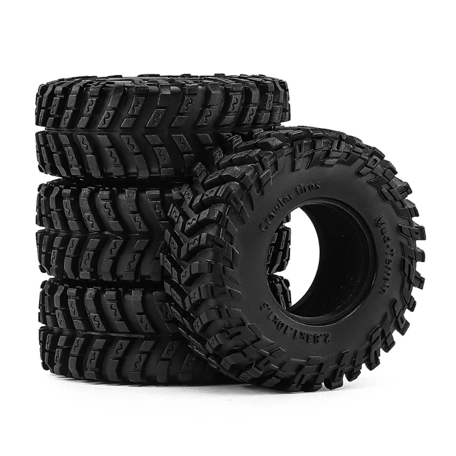 Neumático RC para TRX4M para SCX24 para FMS para Ascent-18 1/18 1,3 Pulgadas 72x28mm Ruedas Neumáticos para Coches Escalada W332 Vehículos Todoterreno Camiones