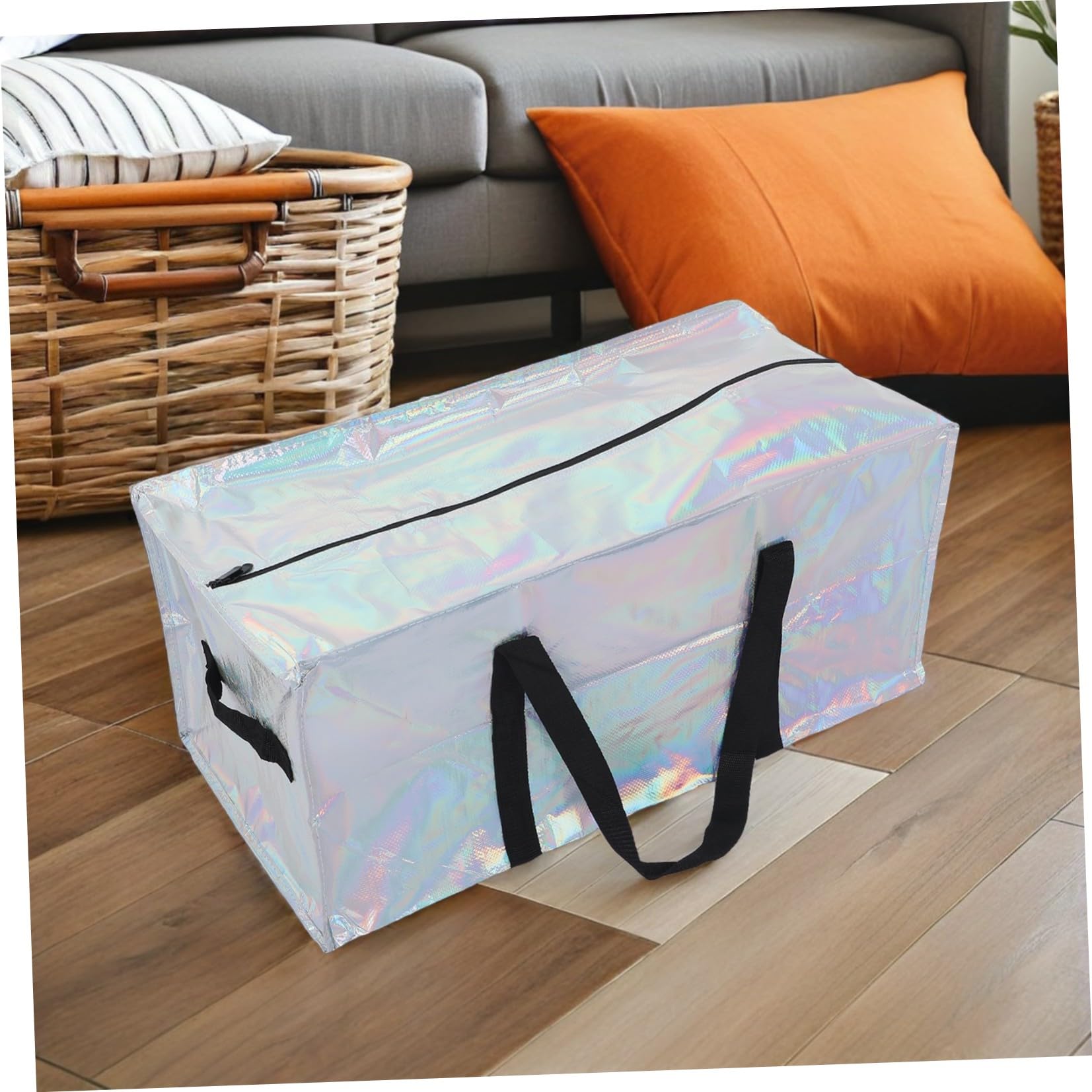 BESTOYARD 4 Pezzi Borsa da Trasloco Extra Large Oxford con Cerniera Rinforzata e Manici Larghi, Pieghevole e Riutilizzabile per Studenti e Famiglie