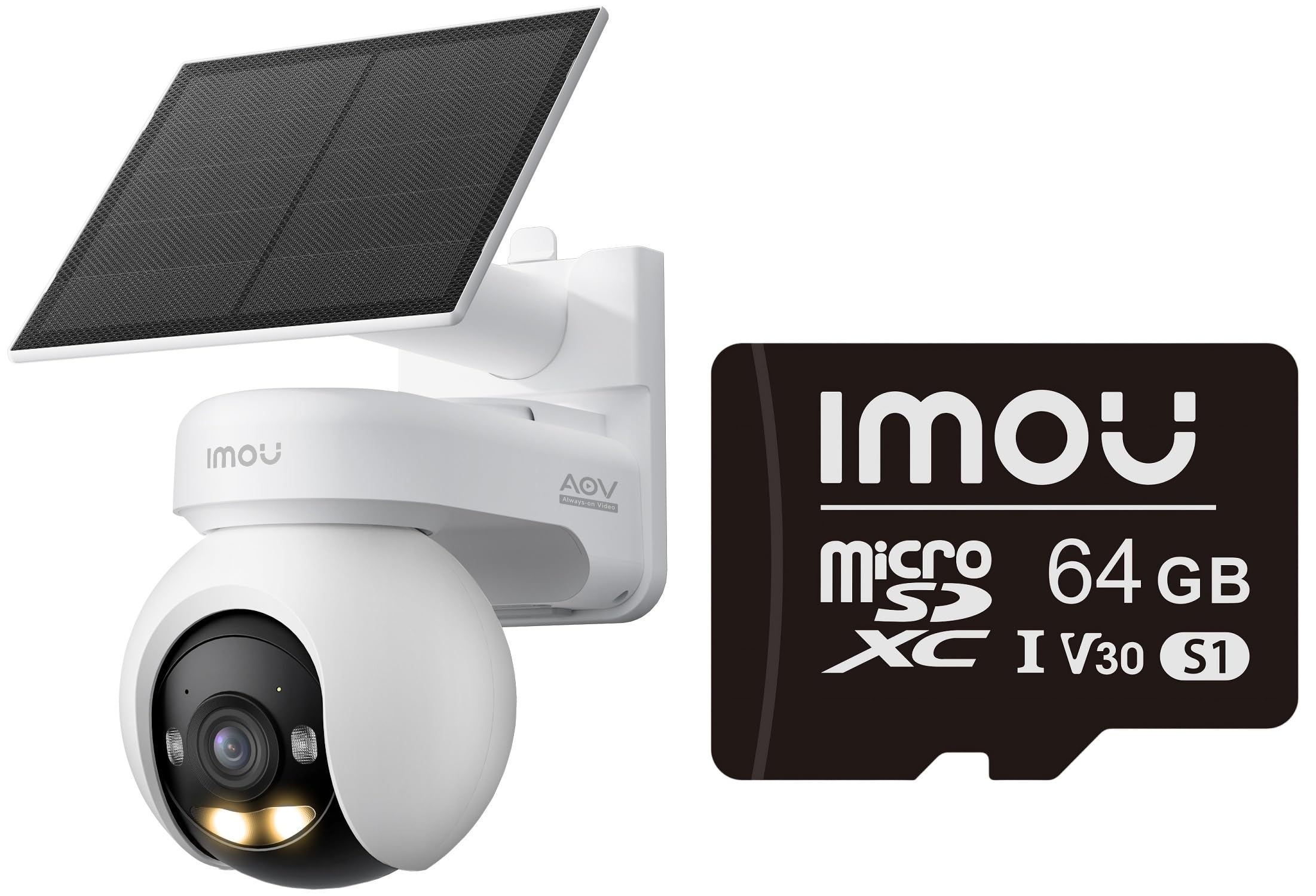 Imou 6MP Caméra Surveillance WiFi Extérieure sans Fil Solaire +64Go MicroSD