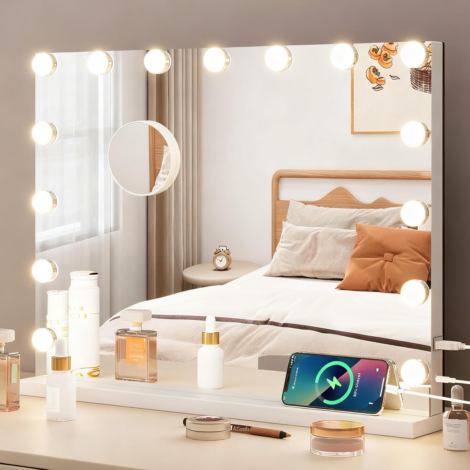 YOURLITE Miroir Maquillage Hollywood 58X45 cm
