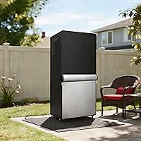 Vista 8 de Funda para refrigerador para exteriores, 600D, resistente, 100% impermeable, cubierta vertical para congelador, fundas exteriores para refrigerador.