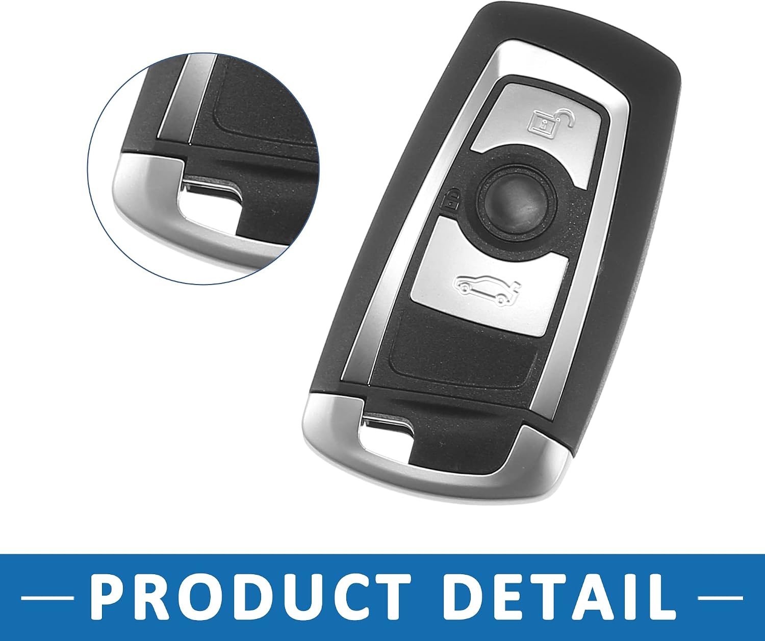 Keyless Entry Remote KR55WK49863 3 Buttons Key Fob for BMW 520i 2014-2016