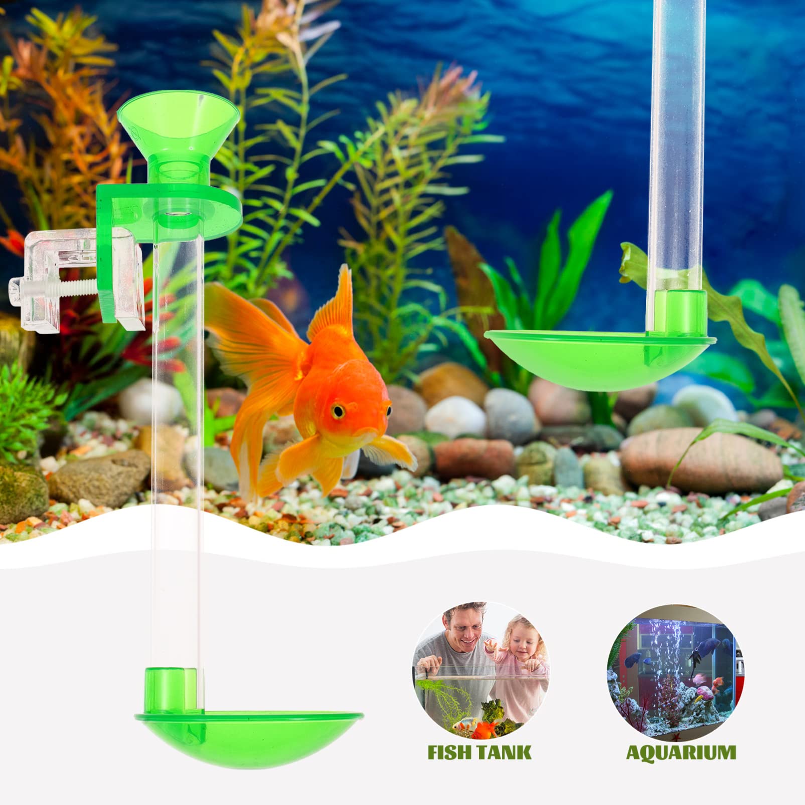BESPORTBLE 3juegos Alimentador De Camarones Transparente para Acuario Comedero Práctico para Peces y Crustáceos Compatible Tanques Plantados y Organismos Acuáticos