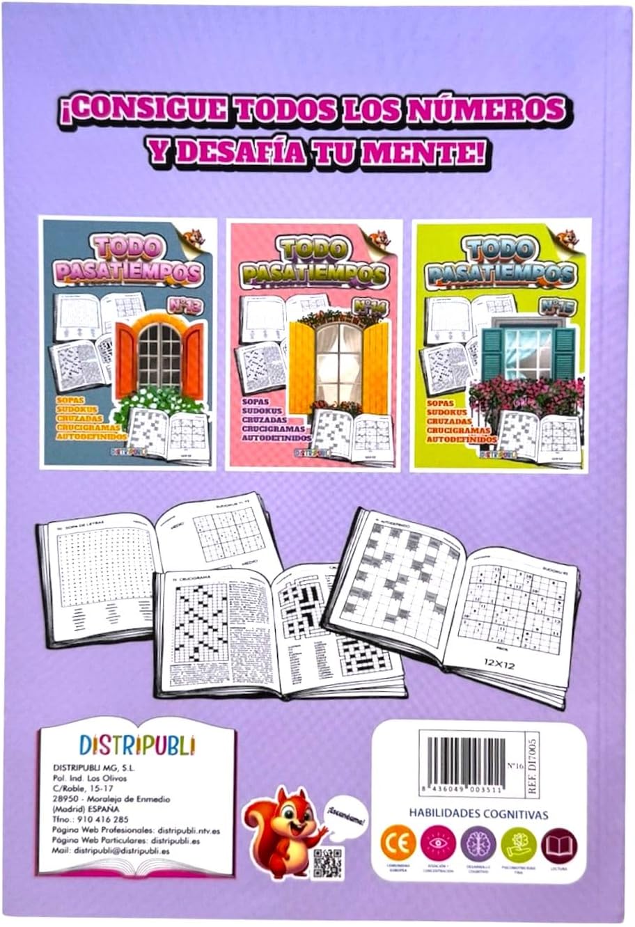 All Hobbies for Adults, Pack of 4 Units Are 344 Exercises More Solutions, Letter Soups, Sudokus, Crosswords, Self-Defined and Crusades