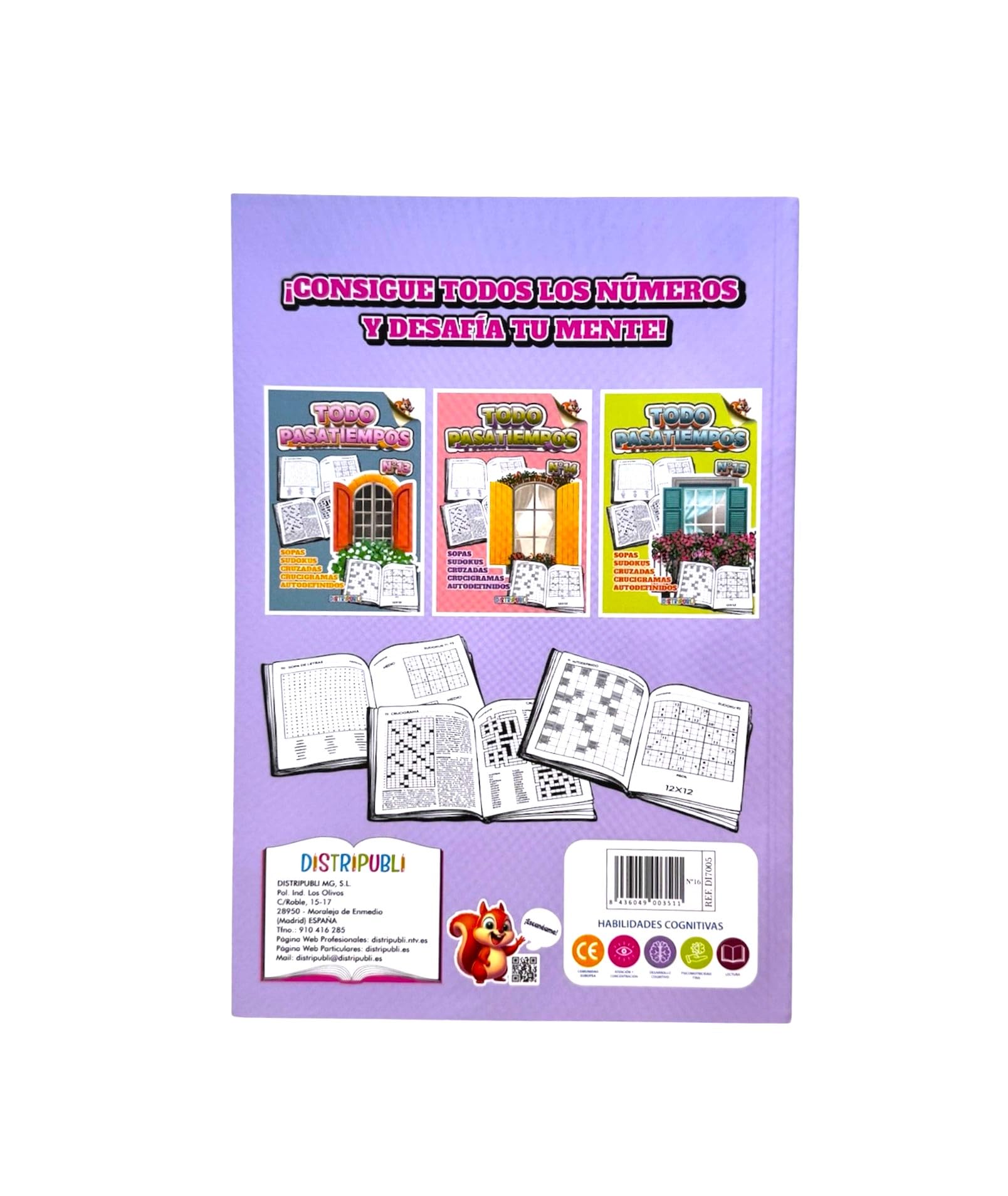 Todo Pasatiempos para Adultos, Pack de 4 Unidades Son 344 Ejercicios Mas Soluciones, Sopas de Letras, Sudokus, Crucigramas, Autodefinidos y Cruzadas Nuevos Modelos