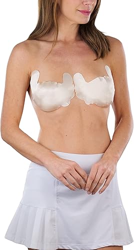 Miniatura 2 de ToBeInStyle 3 pares de brasier push-up invisible autoadhesivo para mujer