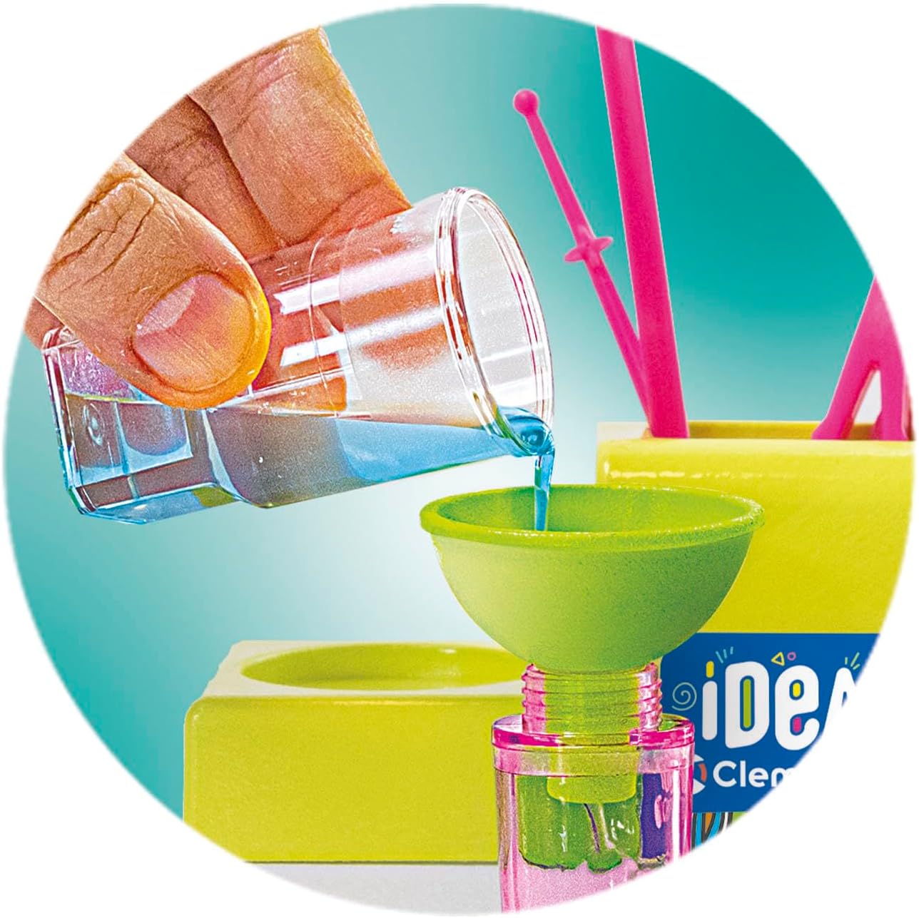 Clementoni - Idea-Laboratory Creative Set to make customizable coloured highlighters, personalised markers, gift girl 7 years, creativity, Made in Italy, 18854, multicoloured