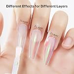 MIZHSE Nail Polish 15ml,Glitter Quick Dry Aurora Pink Nail Polish | Large Volume Air Fast Drying Lacquer and Long Lasting Nail Art Manicure Home DIY Gifts for Women