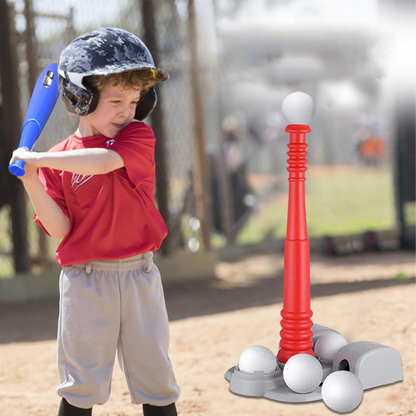 T Ball Set - Outdoor Teeball Game Set Baseball Batting Toy | Entraînement Sportif Réglable Seet Pour Les | Équipement D'entraînement En Tball Léger Pour L'apprentissage Et La Coordination Du B