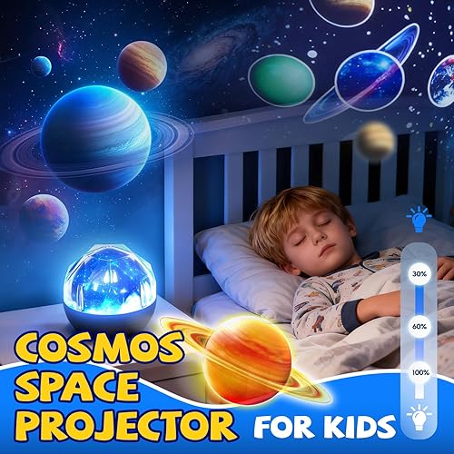 Miniatura 2 de TOURACE Solar System Projector, Star Night Light for Kids, Planet Toys, Space Light, Universe Projectór, Space Lamp, Teen boy Girl Bedroom, Planets