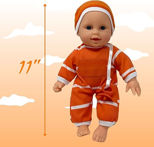 Miniatura 8 de The New York Doll Collection Muñeca de bebé de cuerpo suave de 11 pulgadas en caja de regalo, juguete de muñeca de bebé de 11 pulgadas para niños,
