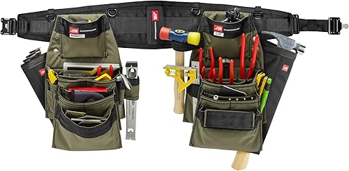 Miniatura 3 de Diamondback Sistema de cinturón de herramientas Denali 2.0 - Incluye cinturón Diamondback de 6 pulgadas, martillo y pistoleras de barra plana,