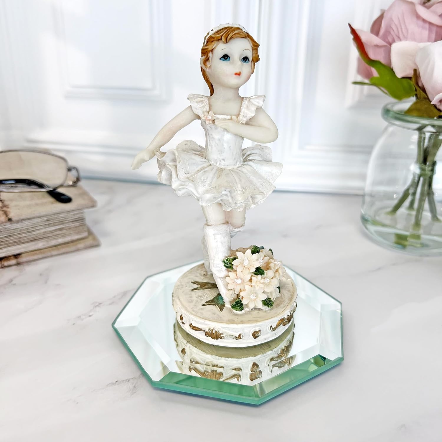 Plymor 4" Octagon, 5mm Thick Beveled Glass Mirror, Pack of 3