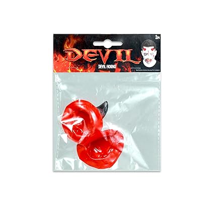 Uncle Bills Devil Horns Red Devil Horn 2pc | Halloween Party Decoration Supplies