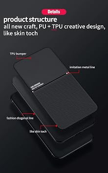 TIANCI Case for Huawei Mate 80 Pro Max, Skin Texture is Non-Slip and Shockproof Phone Case, [Skin-Friendly PU Leather] [Ultra-Thin TPU] Cover for Huawei Mate 80 Pro Max Black
