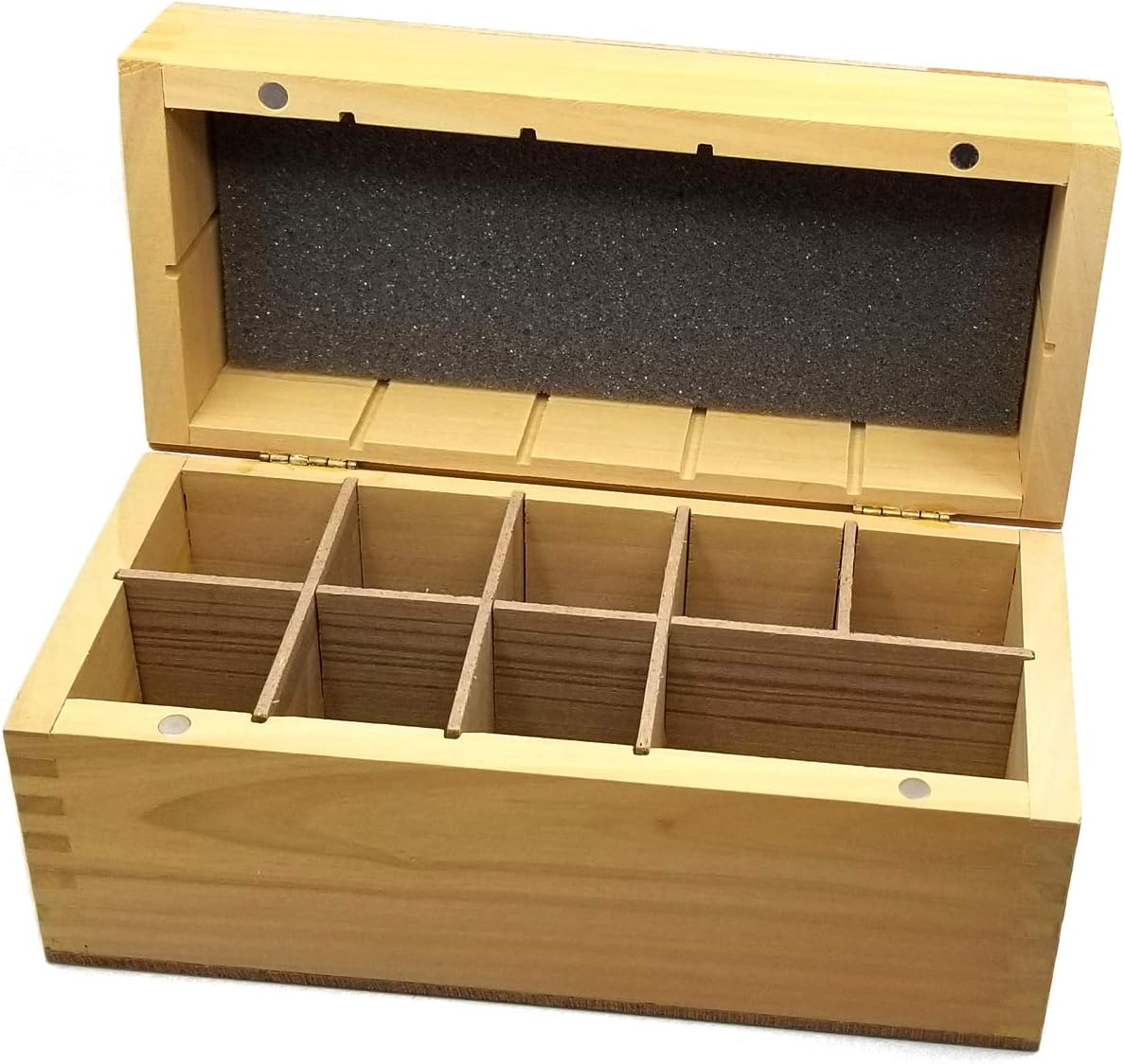 Large Wooden Storage Box Holds 6+ Gold Test Acids 10k 14k 18k 925 Platinum and Stone