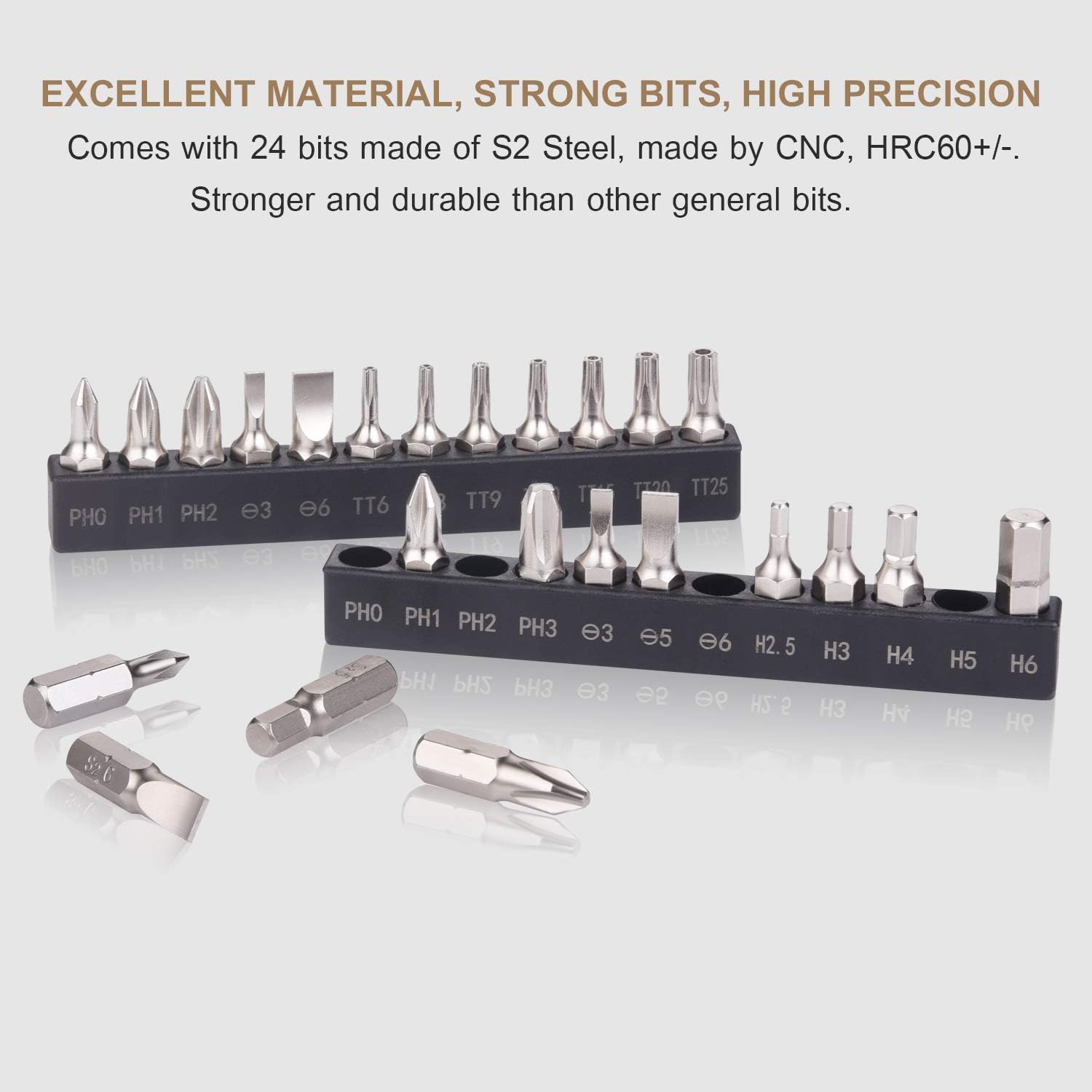 🔥 Cashback up to 70% GreaTalent 25in1 S2 Steel Mini Ratchet Wrench Screwdriver Bit Set with 1/4 Hex Shank Phillips/Slotted/Hexagon/Torx Bits, 36-Tooth Gear, Magnetic Bit Holder, 90 Degree Offset Reversible Drive Handle