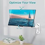 MOUNT PRO Mur de monitoring unique Mount pour 13 à 32 Écrans d'ordinateur de pouce, mur réglable en hauteur Mount Le bras de surveillance tient jusqu'à 19.8lbs, Bracket mural à mouvement complet, VESA Mount 75x75, 100x100, blanc