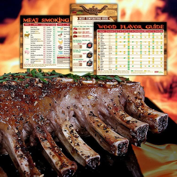 Miniatura 9 de Juego de regalos definitivos para barbacoa la mejor guía imprescindible para ahumar carne con 47 tipos de carne + guía de sabor de madera + tabla de