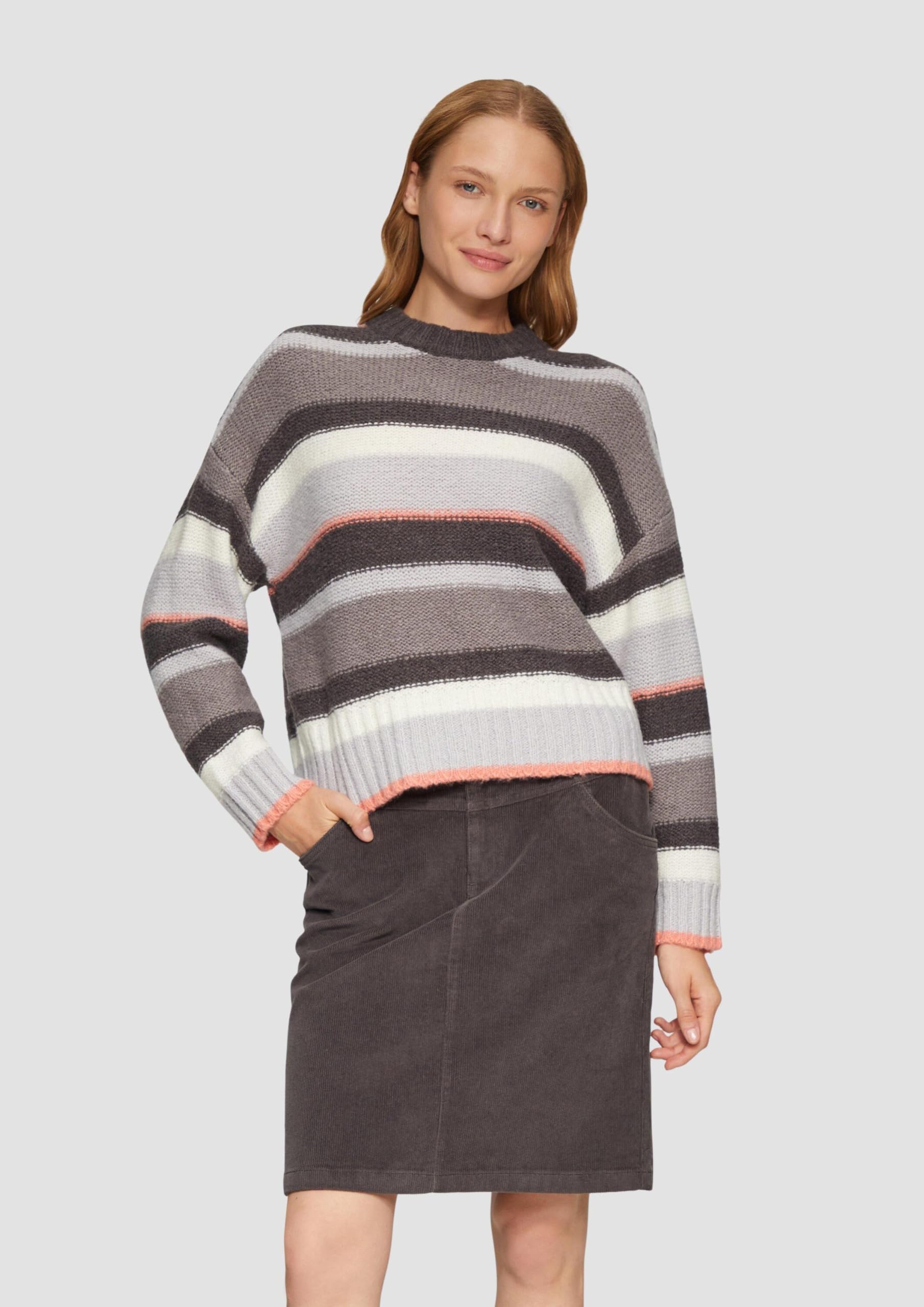 s.Oliver 2154176 Jersey Rayas en Mezcla de Lana Mujer