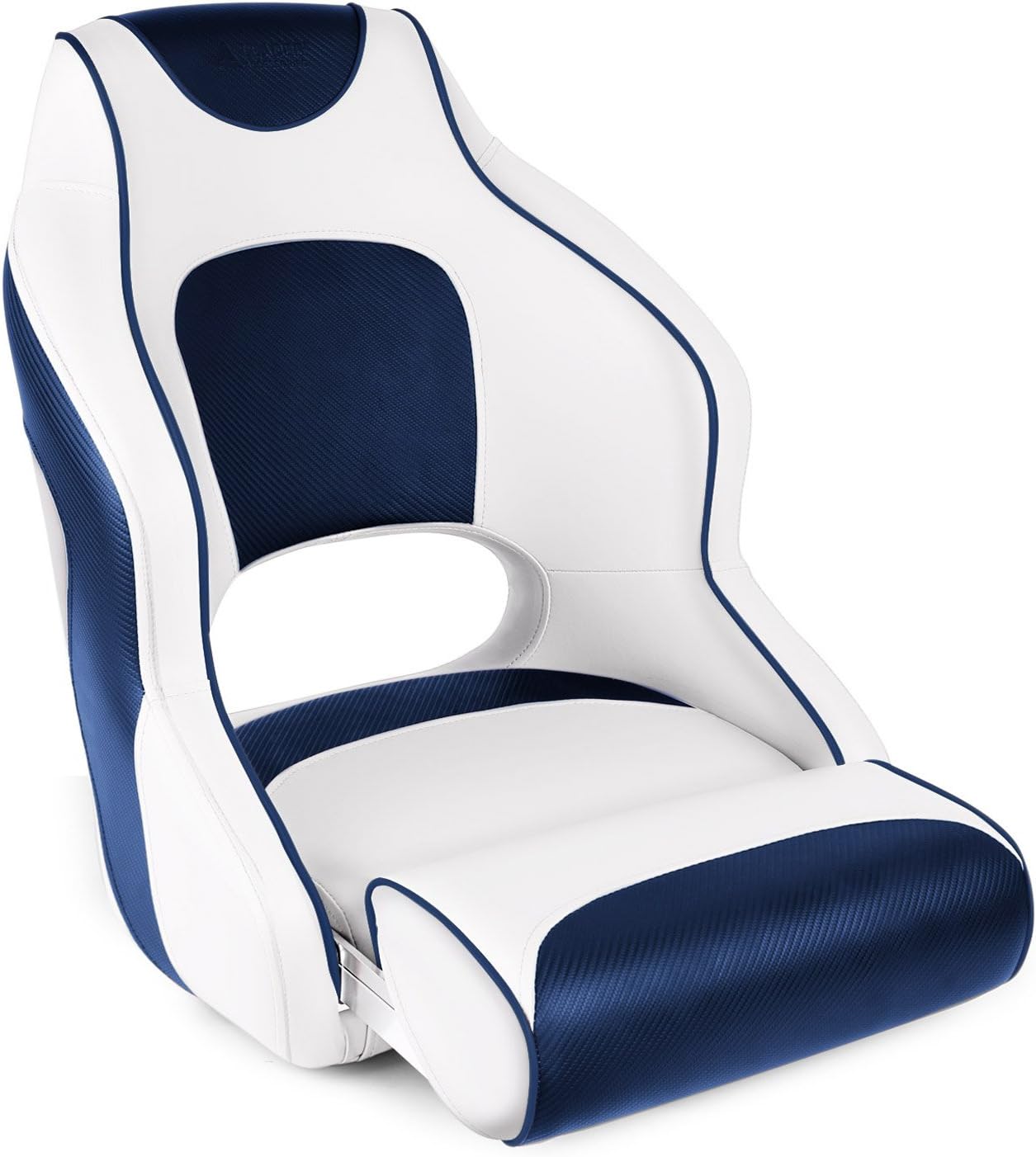 Leader Accessories Two Tone Captains Bucket Seat Boat Seat Premium Sports Flip Up Boat Seat