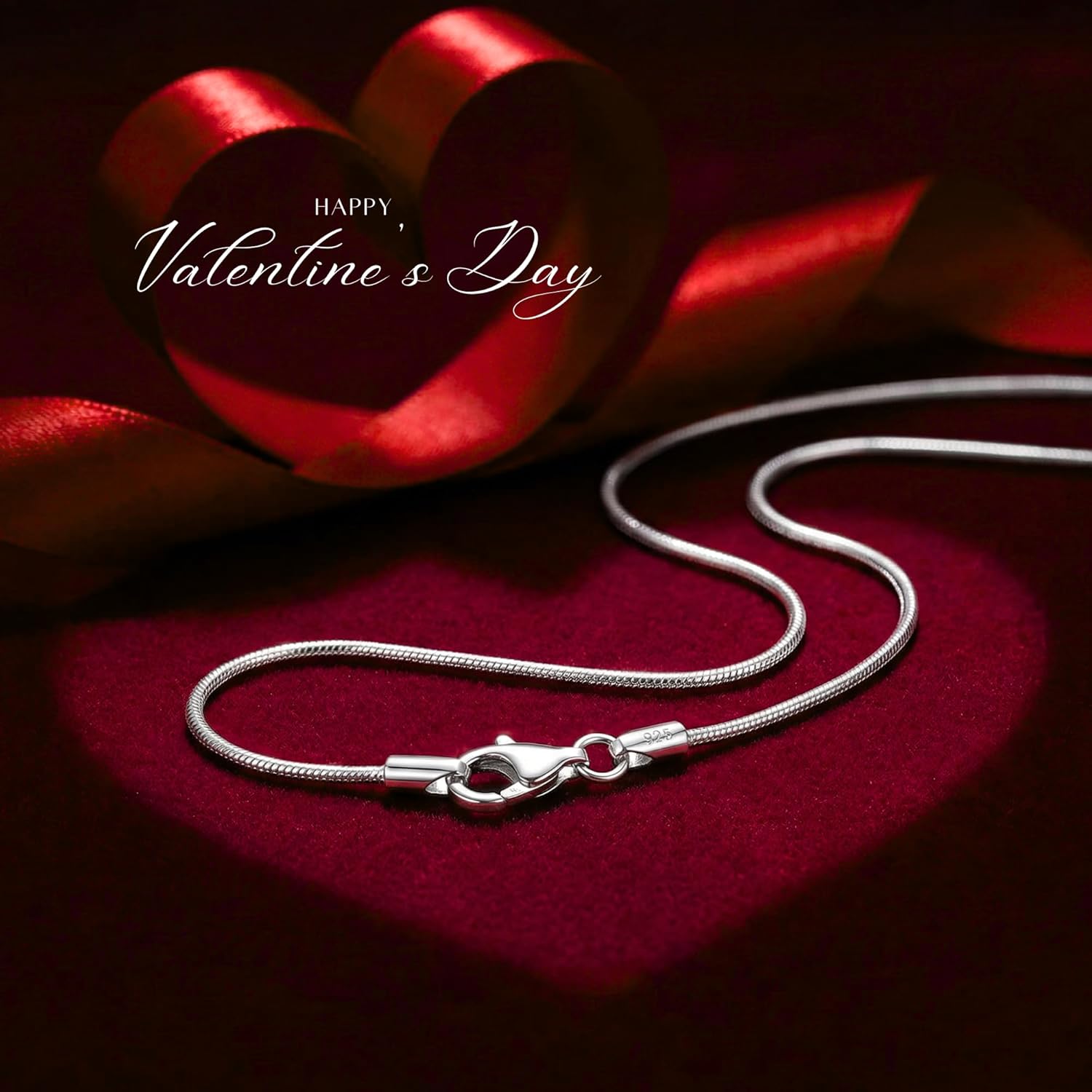 DSS 925 Sterling Silver Necklace for Women, 8 Sided Snake Chain 1mm, Lobster Claw Clasps, Sterling Silver Chain, Italian Jewelry for Women, 16in - Image 6