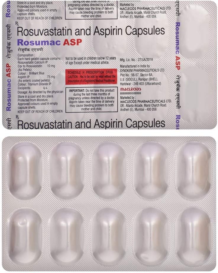 Rosumac ASP - Strip of 10 Capsules
