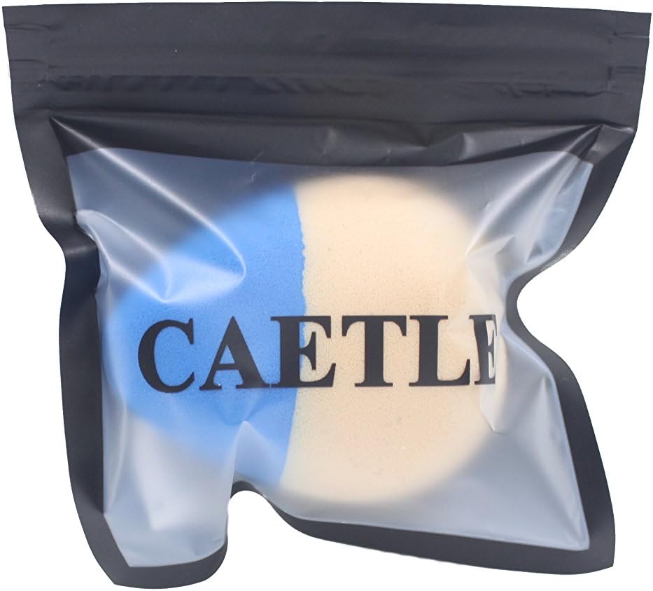 CAETLE® 1 Pcs Double Two Color Large Size Tear water drop Beauty Flawless Makeup Blender Comestic Sponge Puff(Random Color)