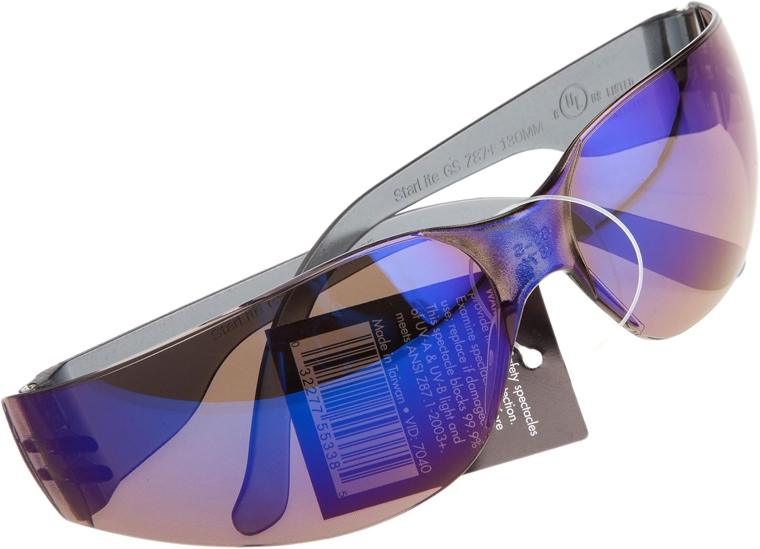 Forney 55328 Starlite Safety Glasses, Blue Mirror, 10Pack