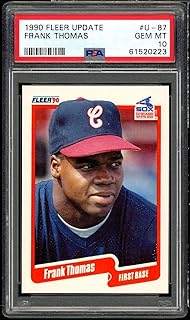 Frank Thomas Rookie Card 1990 Fleer Update #U-87 PSA 10