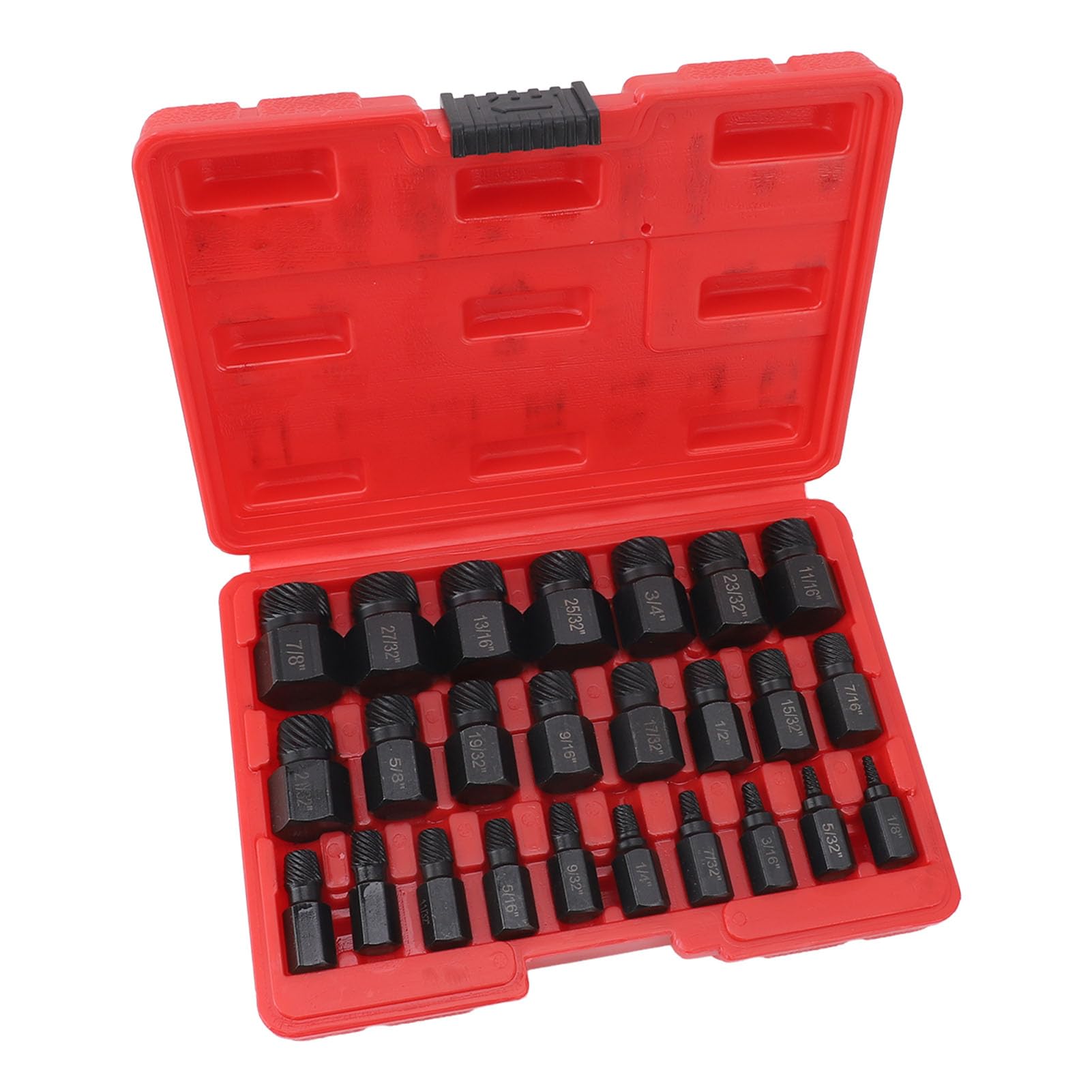 Juego de Extractores de Tornillos de 25 Piezas, Extractor de Pernos de Fácil Extracción con Cabeza Hexagonal, Herramienta de Extracción de Acero Estructural de Aleación para Sujetadores