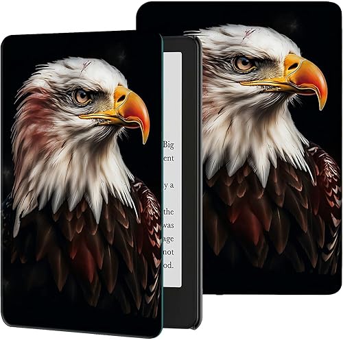 Vista 45 de Funda para Kindle Paperwhite de 7" (12ª generación, 2024) y Kindle Colorsoft Signature Edition, delgada, ligera, de piel sintética, ajustable, Smart