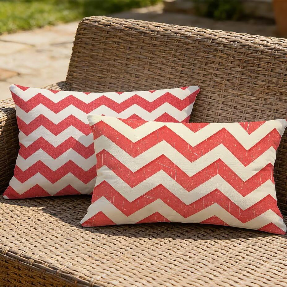 Coussin extérieur imperméable rouge 50x70 cm pour sublimer votre mobilier de terrasse et patio