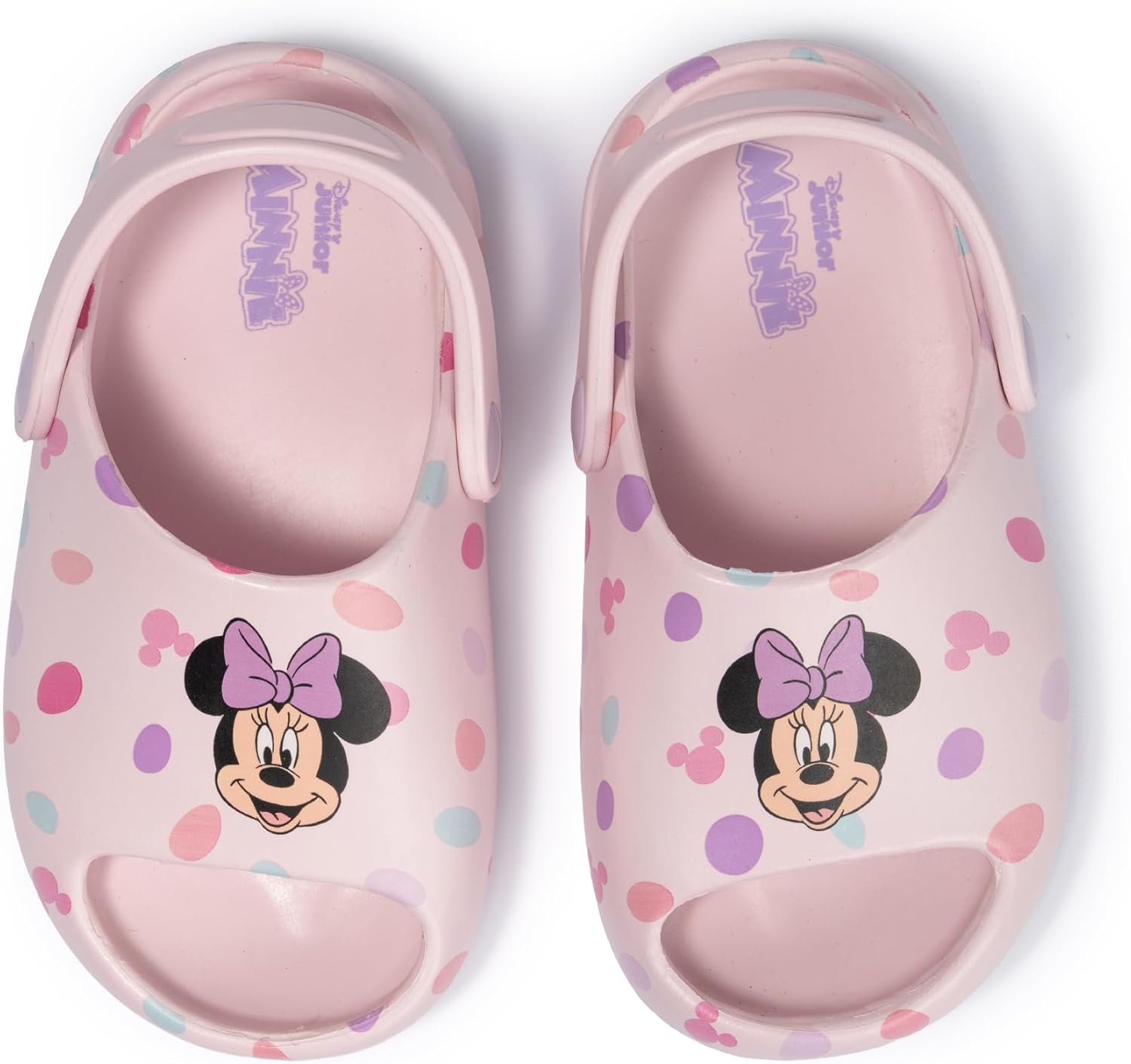 Minnie Mouse Water Shoes for Toddlers - Minnie Clogs for Kids - True Sizing, Durable, Lightweight & Breathable Design Featuring The one and only Minnie Mouse