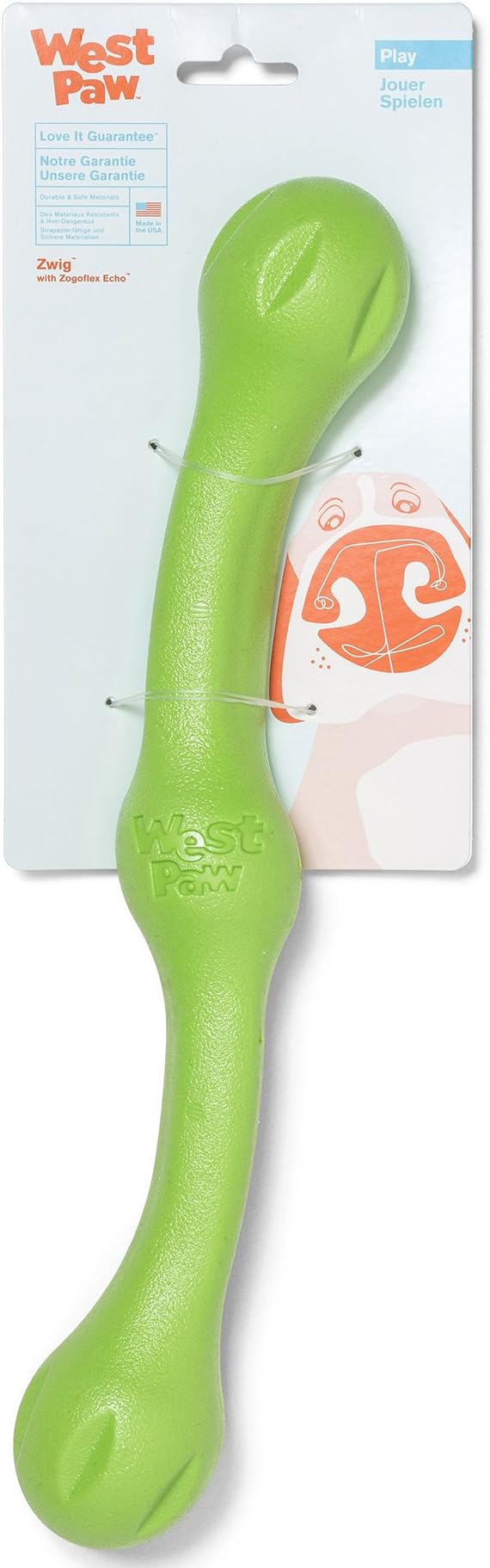 WEST PAWZwig Zogoflex, Green, Large