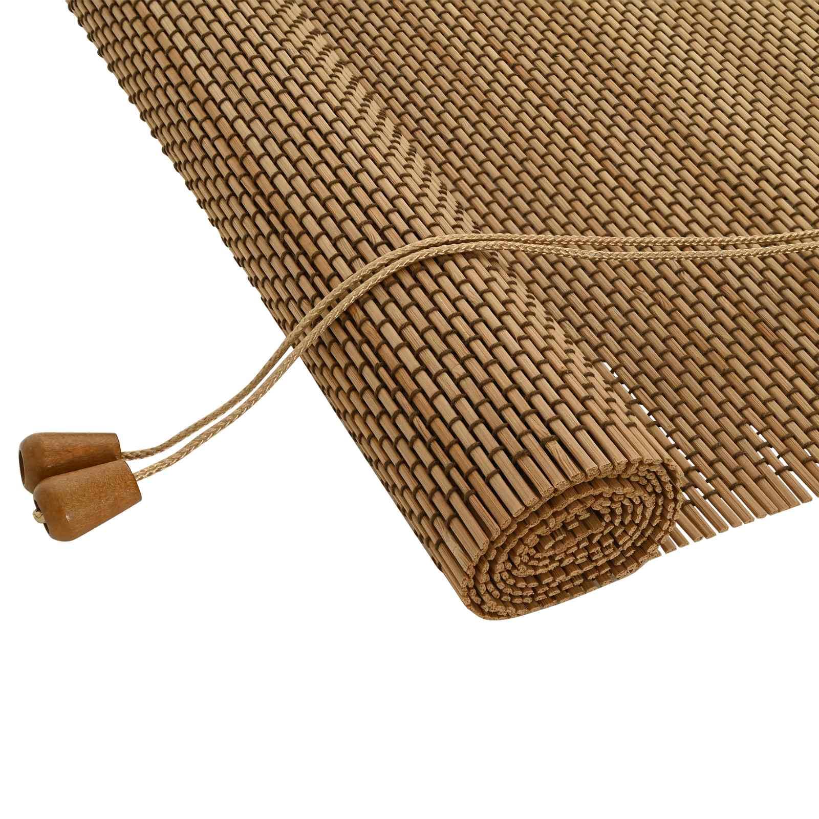 vidaXL Estor Enrollable Marrón 130 x 160 cm Bambú