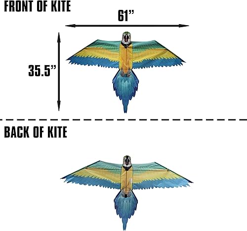 Miniatura 10 de WindNSun Animal Shaped Kites - Rainforest  SkyZoo Land Animal Kites and Sealife Marine Animals w SkyTails Kite Handle and Kite String