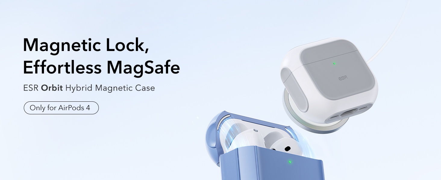 ESR Capa para AirPods de 4ª geração, compatível com AirPods 4 Gen